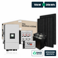 Kit Fotovoltaico Trifase Deye 10kW+20kWh LFP con 24 Pannelli 420W (10.0kW) e Quadri AC/DC CEI 0-21