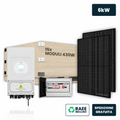 Kit Fotovoltaico Monofase Deye 6kW senza Accumulo con 14 Pannelli 440W (6.160kW) e Quadro AC/DC